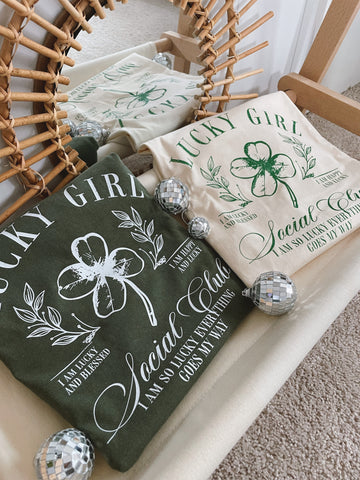 Lucky girl social club - tee