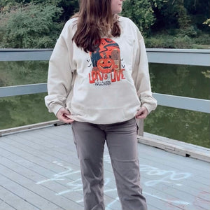 Long Live Halloween Crewneck | Cozy Sweatshirt for Spooky Season