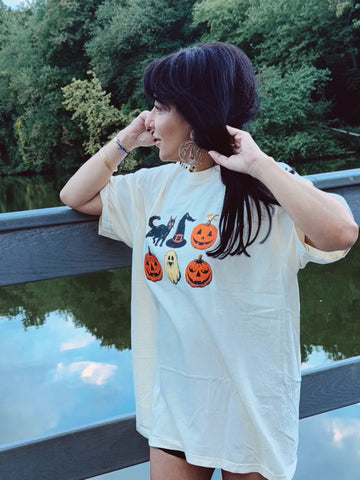 Nostalgic Halloween Tee | Retro Graphic T-Shirt for Spooky Season
